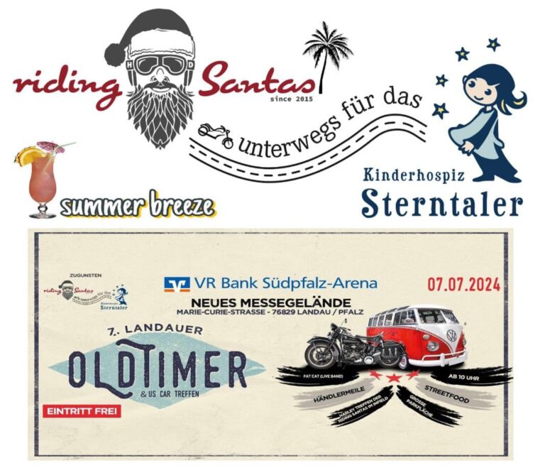 Die Harley Davidson riding Santas wieder in Aktion! Und wie immer ein großartiges Event – am 07. Juli 2024